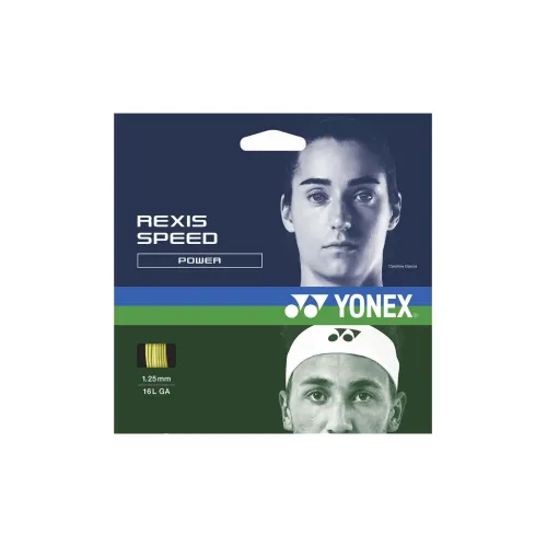 YONEX Tennis Racket Strings Polyester Unisex 12m*1.25mm Bright Orange Nylon Unisex Length 12m Yellow