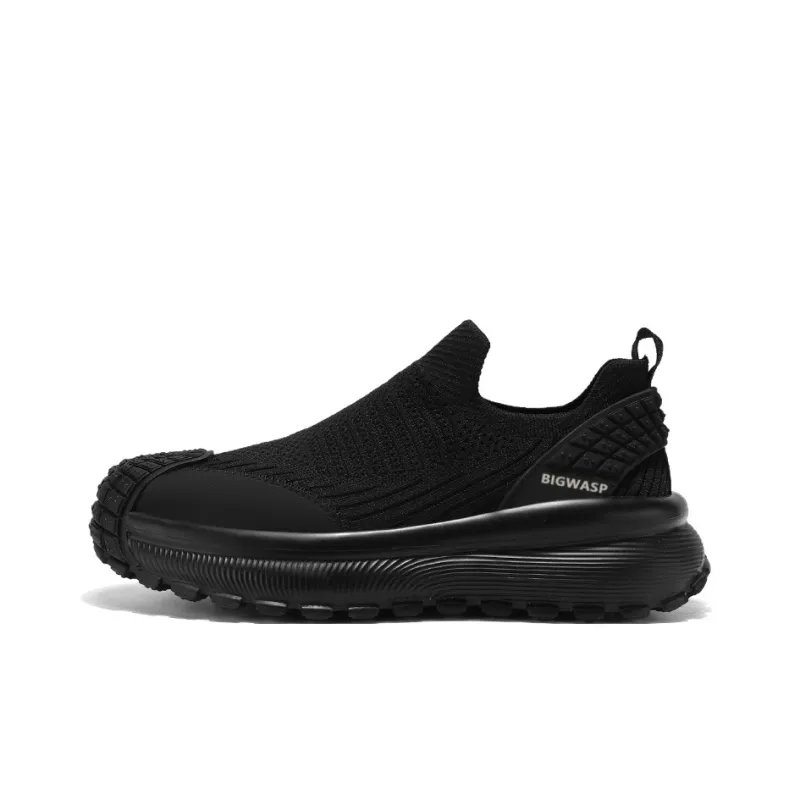 BIGWASP Low Top Casual Shoes Men's Black-0