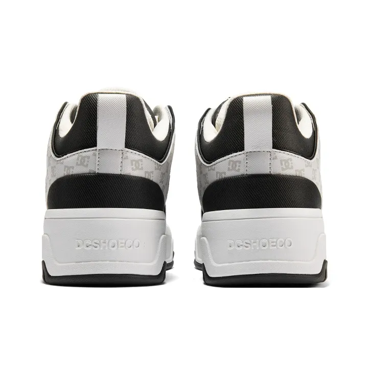 DC Shoes CAMPUS CAS Anti Slip Wear Resistant Low Top Brother's Skateboard Shoes Men's Monogram White Black-3