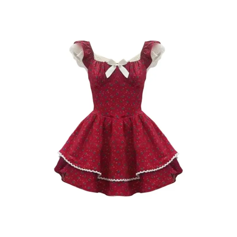 Peaches Peaches Short Sleeved Dress Women's-5