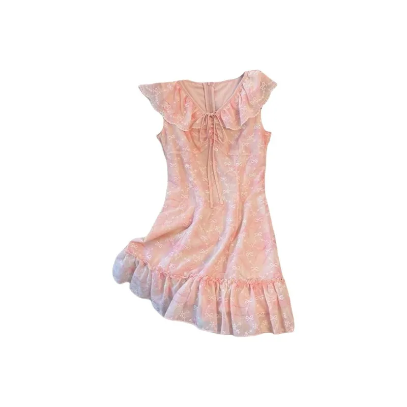 GOSO Sleeveless Dresses Women's Pink-0