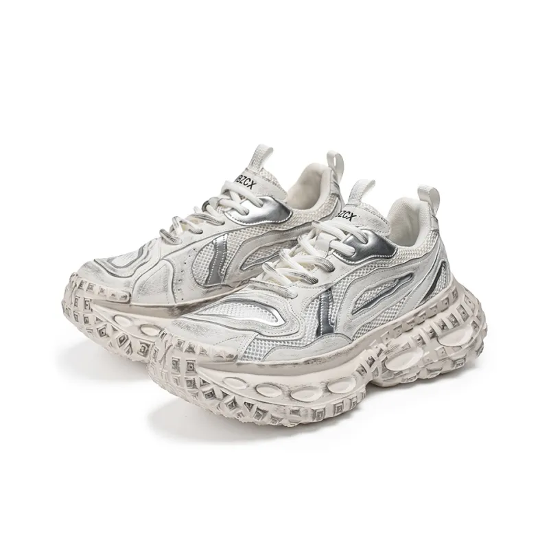 ROBINHOOD Cushioning, Slip Resistant, Abrasion Resistant, Coverage, Support Low Top Chunky Sneakers Men's-3