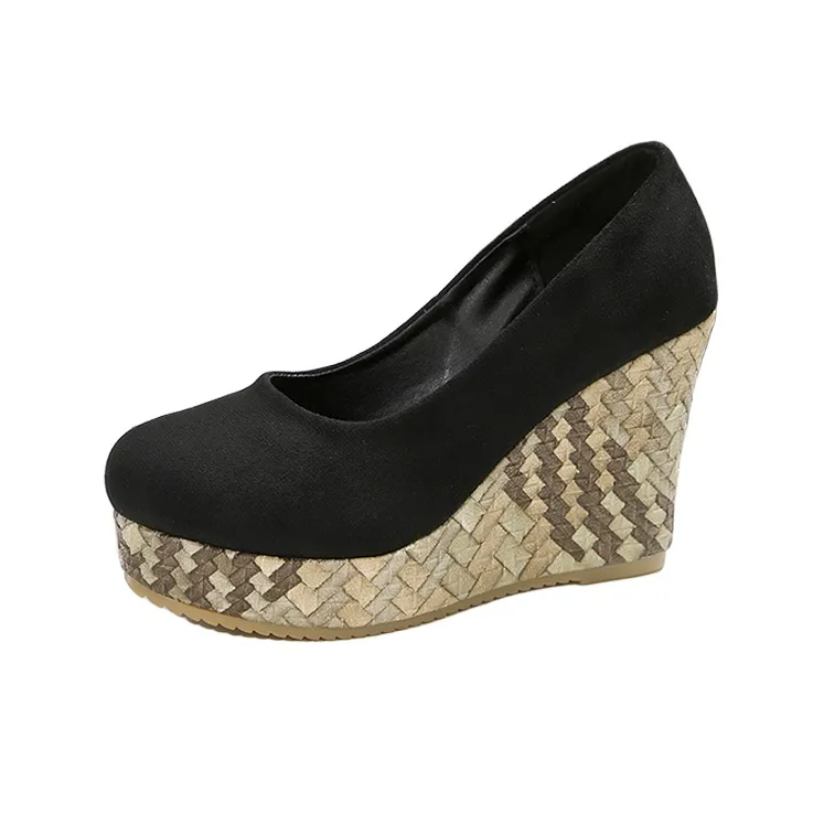 Alxnan Wedge Heel High Heels Women's-0