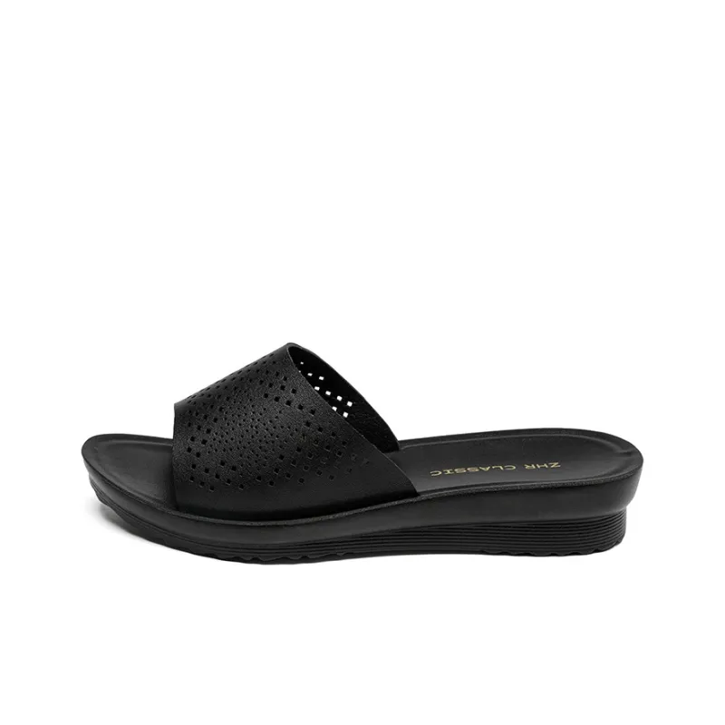 ZHR Slide Slippers Women's Black/Beige-0