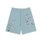 Denim Vintage Sticker Capri Pants