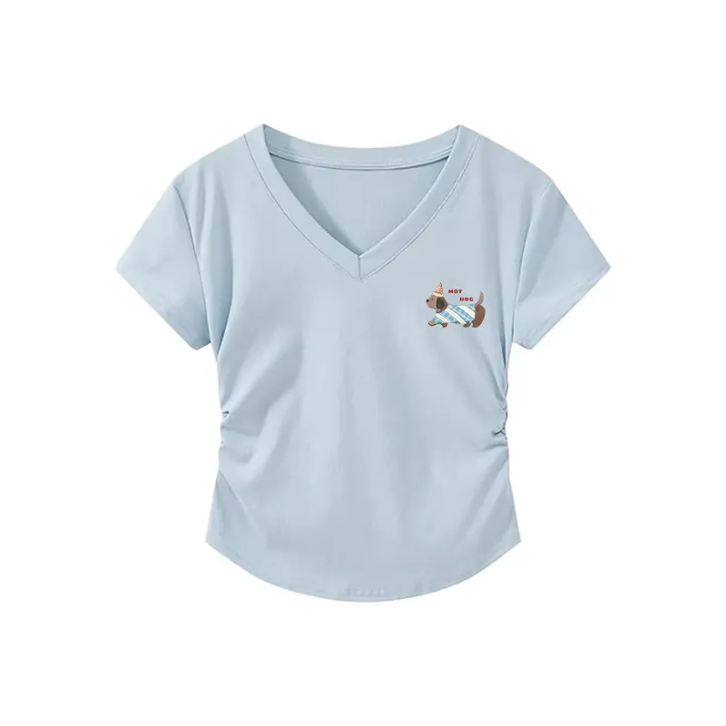 HEISU Regular T Shirt Women's Cream Yellow-28