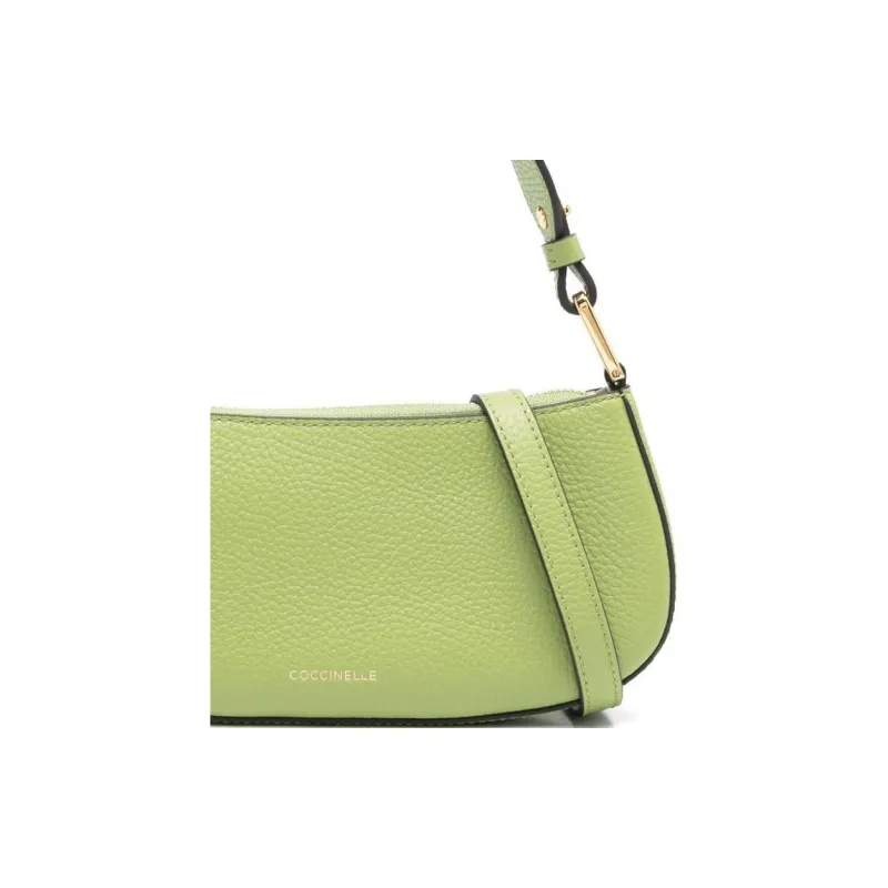 COCCINELLE Leather Crossbody Bag, Shoulder Bag Women's Avocado Green-3