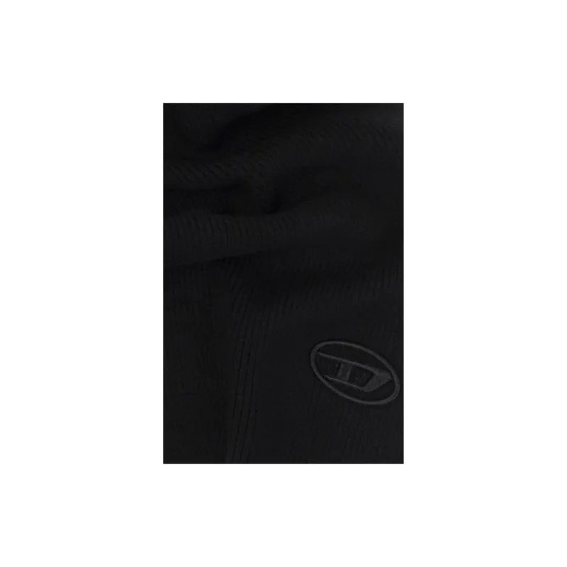 DIESEL Knitted Fabric, Wool, Cotton Knit Scarves Women's Black-1
