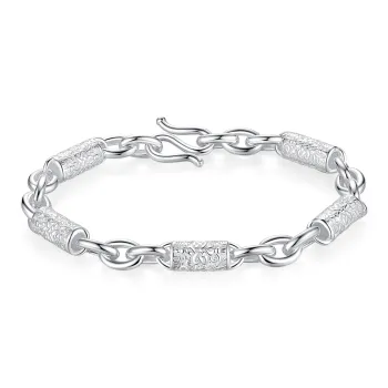 Original Summer S999 Fine Silver Pure Silver Bracelets Unisex