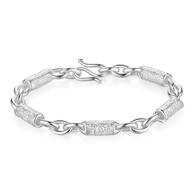 Original Summer S999 Fine Silver Pure Silver Bracelets Unisex-0