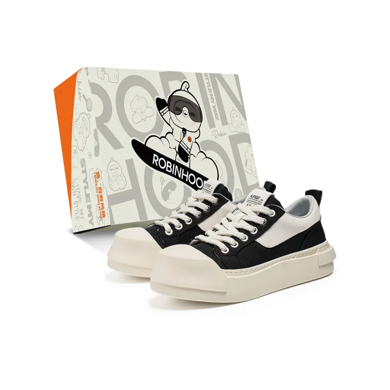 ROBINHOOD Coverage Slip Resistant Cushioning Impact Resistance Abrasion Resistant Low Top Skateboard Shoes Men's-1