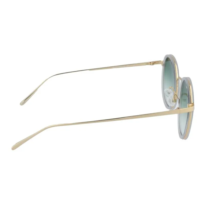 EPOS Metal Round Sunglasses Women's Gold-1