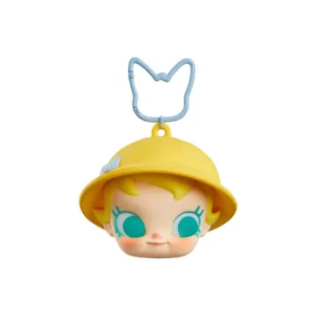 POP MART Molly Silicone Earphone Case Unisex Beige & Yellow