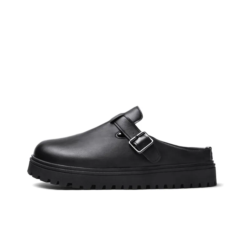 Grumpy Ram Abrasion Resistant Slip Resistant Closed Toe Slippers Men's Black-7