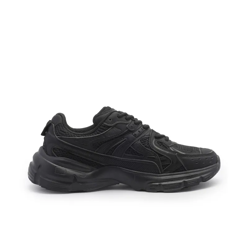 DEERWAY Shock Absorbers With Slip Resistant And Abrasion Resistant Properties Low Top Casual Shoes Men's Black-1