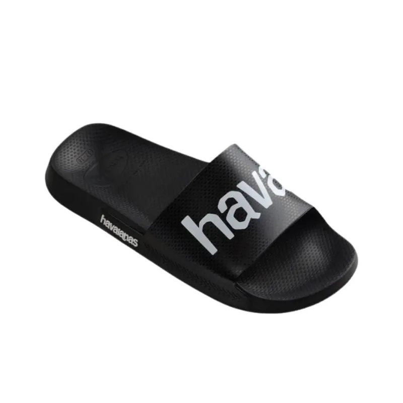 Havaianas Abrasion Resistant Slide Slippers Unisex Black-1