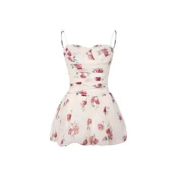DOKZB Slip Dresses Women's Apricot