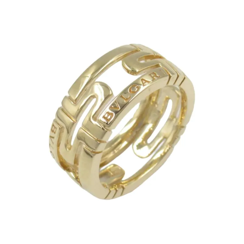 BVLGARI 2010s 18K Yellow Gold Parentesi Ring-1