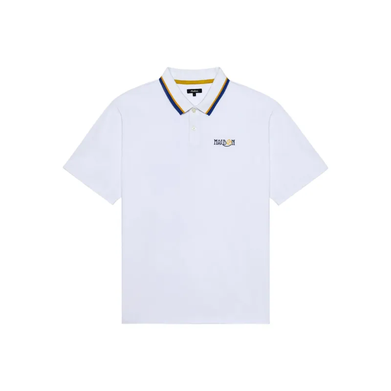Malbon Golf Polo Shirt Men's White-0