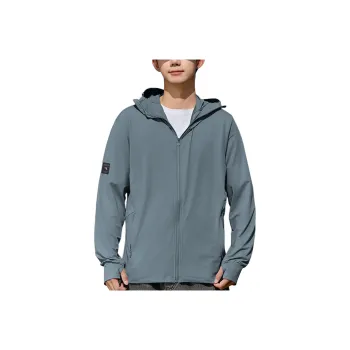 361° Breathable UV Protection Sun Protection Clothing Unisex Chessboard Gray
