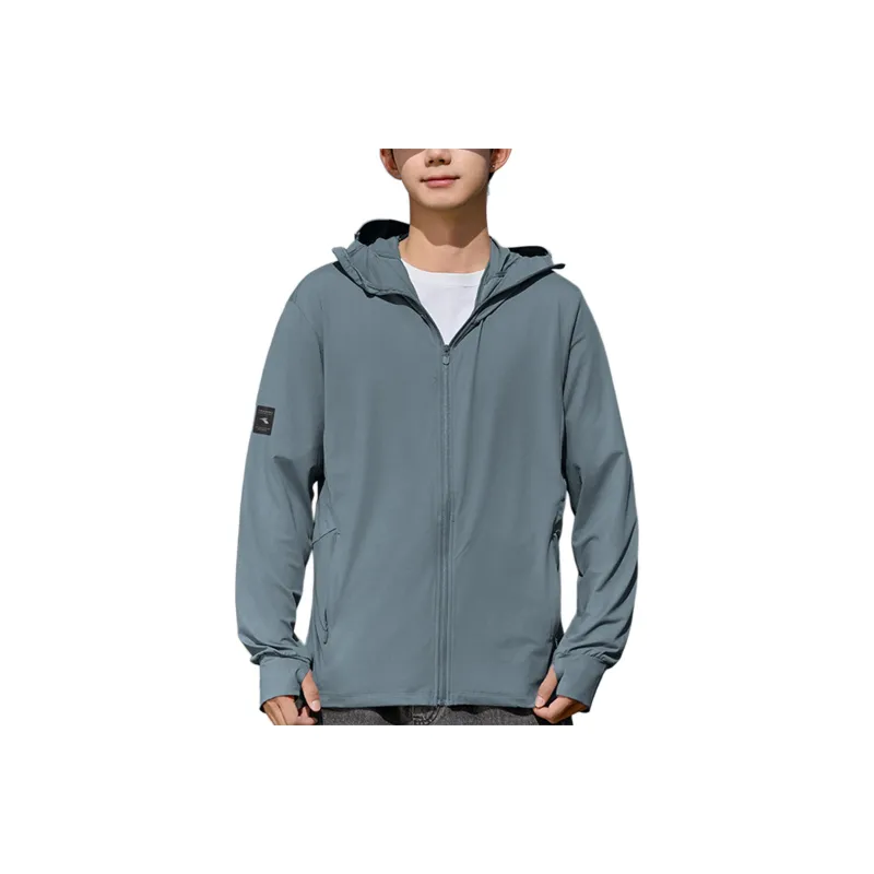 361° Breathable UV Protection Sun Protection Clothing Unisex Chessboard Gray-0