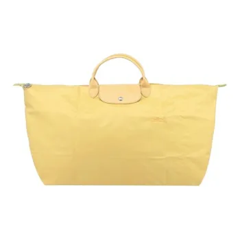 LONGCHAMP Le Pliage Green Recycled Polyamide Canvas Bag Tote Bag Portable Travel Bag Medium Size Men's Yellow