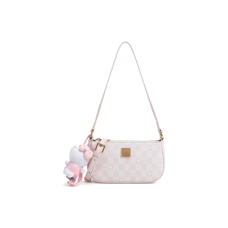 NOMK PU Shoulder Bag Women's Pink-0