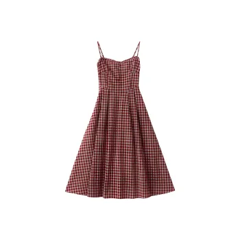 DOKZB Slip Dresses Women's Red