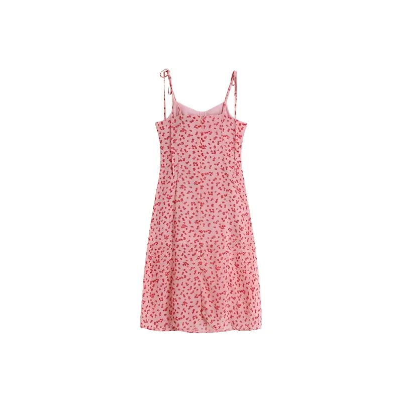 DOKZB Slip Dresses Women's Pink-1