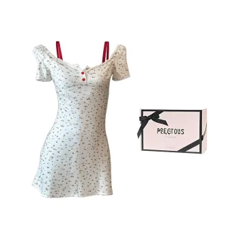 MIMOSA CHUR Slip Dresses Women's Floral White
