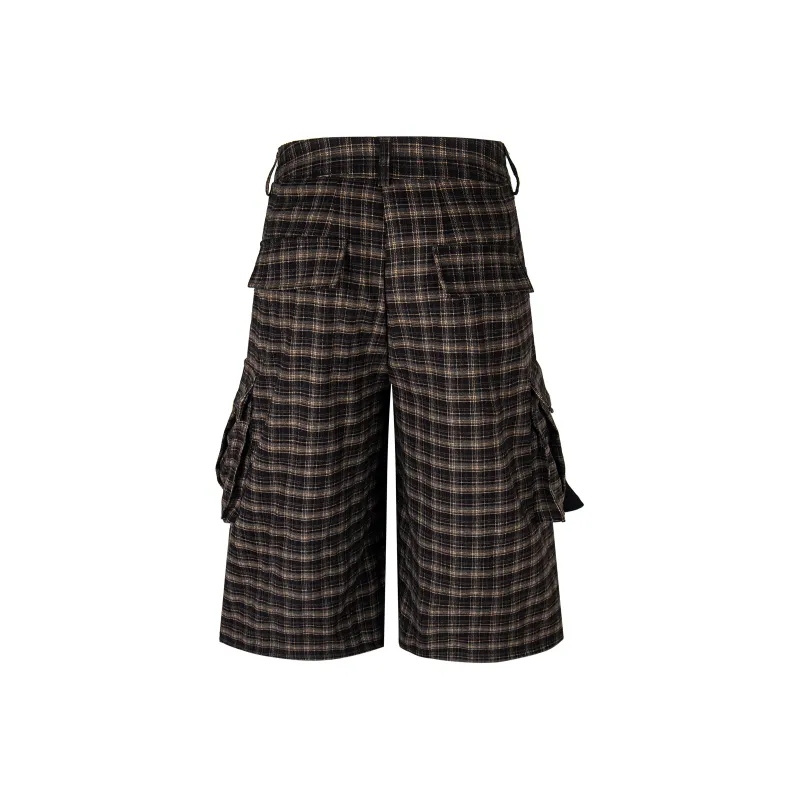 VINMUK Cargo Shorts Unisex Brown-1