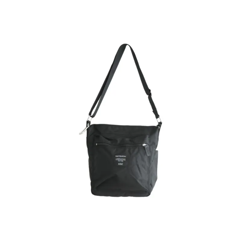 Marimekko Nylon Shoulder Bag, Crossbody Bag Regular Women's Black-0