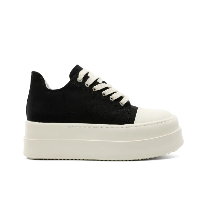 Dounkol Low Top Skateboard Shoes Men's Black-1
