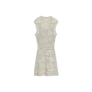 ZARA Sleeveless Dresses Women's Light Beige
