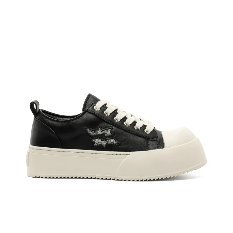 Dounkol Get Cool Low Top Skateboard Shoes Men's Black-1