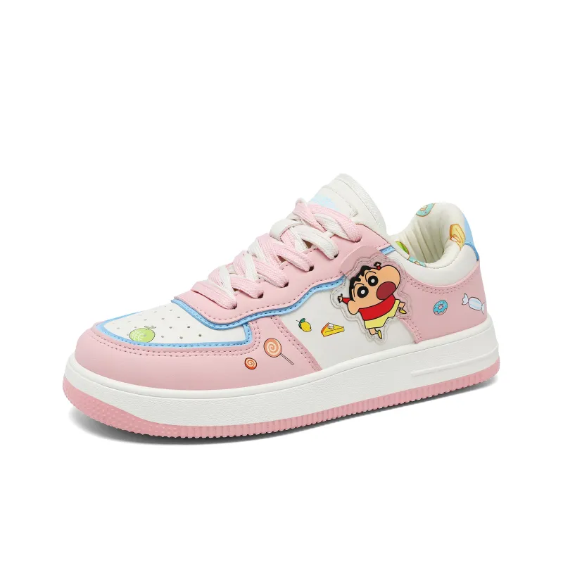 Crayon Shinchan Low Top Skateboard Shoes Unisex-51