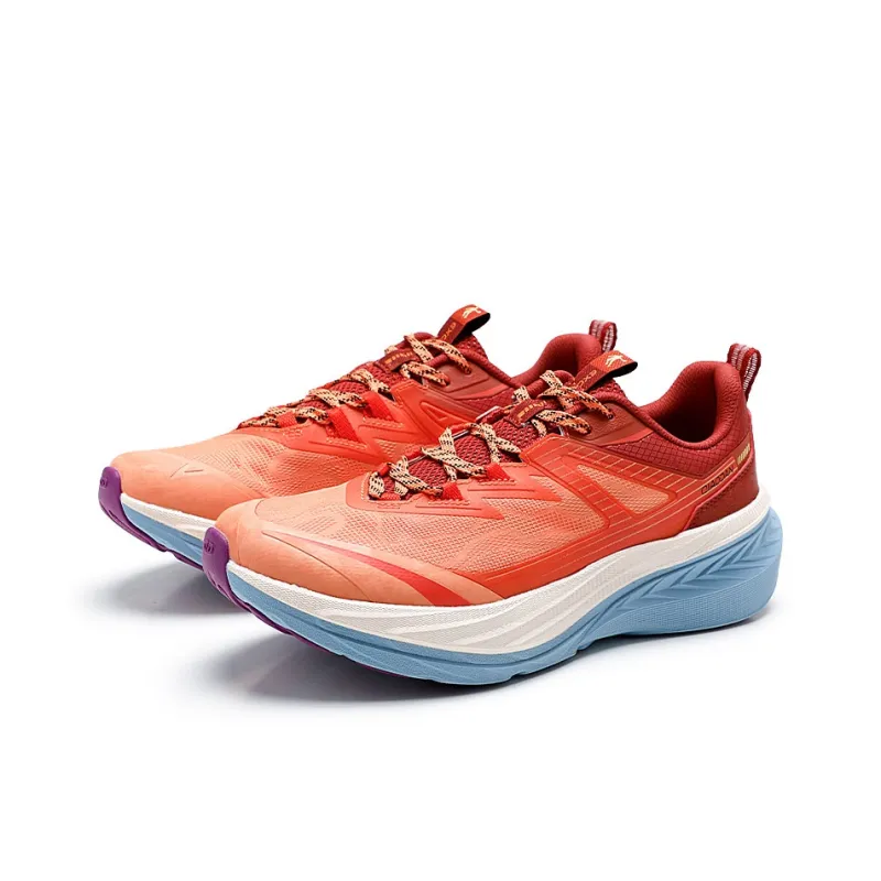 QIAODAN Anti Slip Wear Resistant Low Top Outdoor Shoes Men's Orange-2