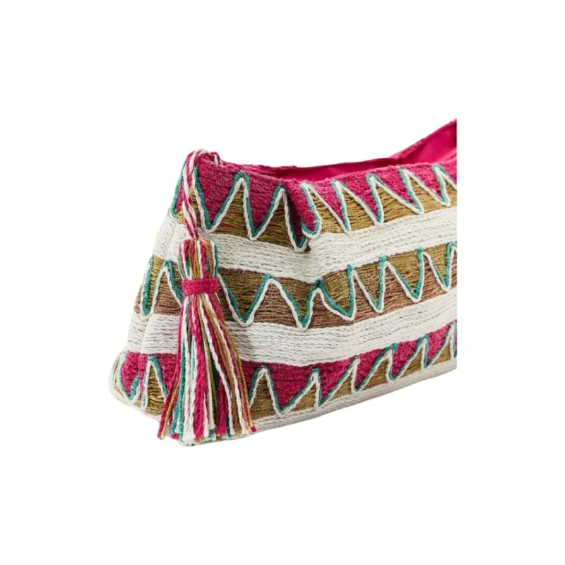 ZARA Cotton Clutch Women's Multicolor-3