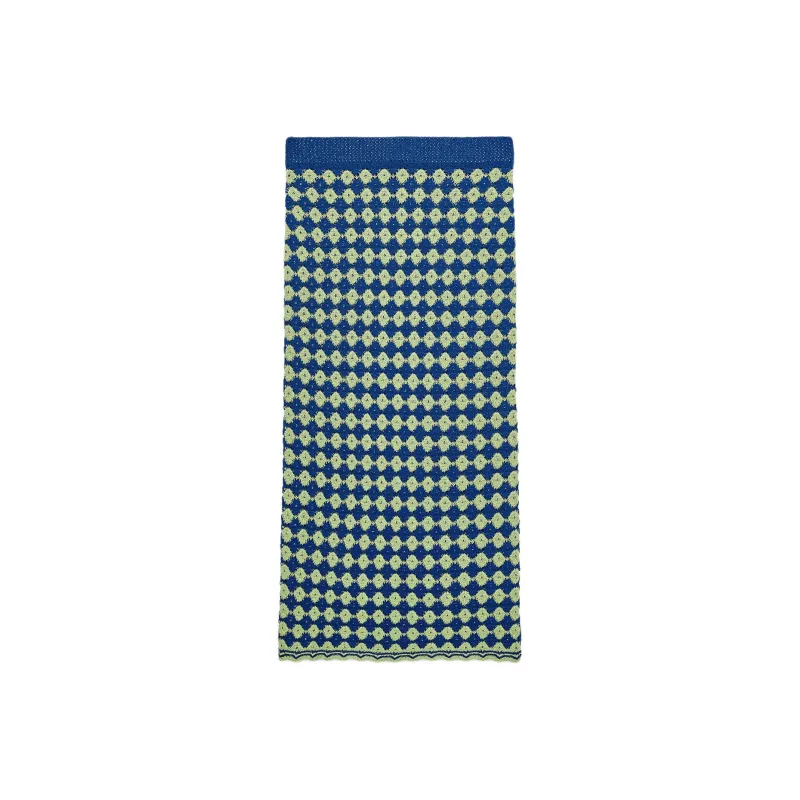 ZARA Knit Long Skirts Women's Blue/Green-1