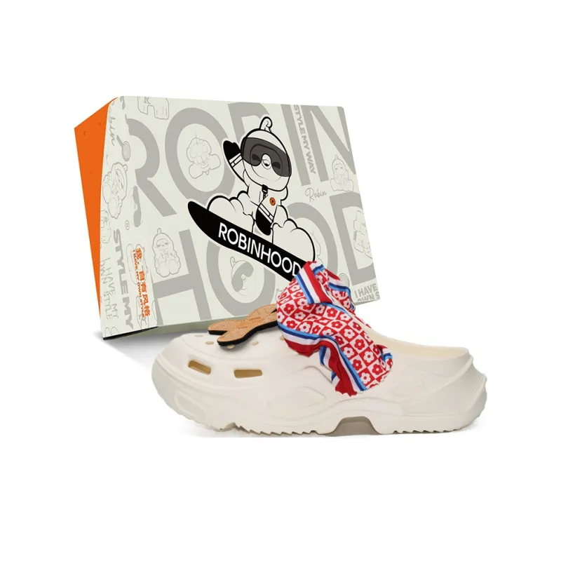 ROBINHOOD Clogs Unisex Ecru Box Included-1