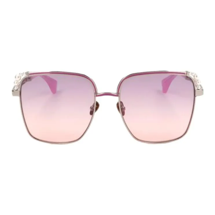 Vivienne Westwood Metal Square Sunglasses Men's Gold-1