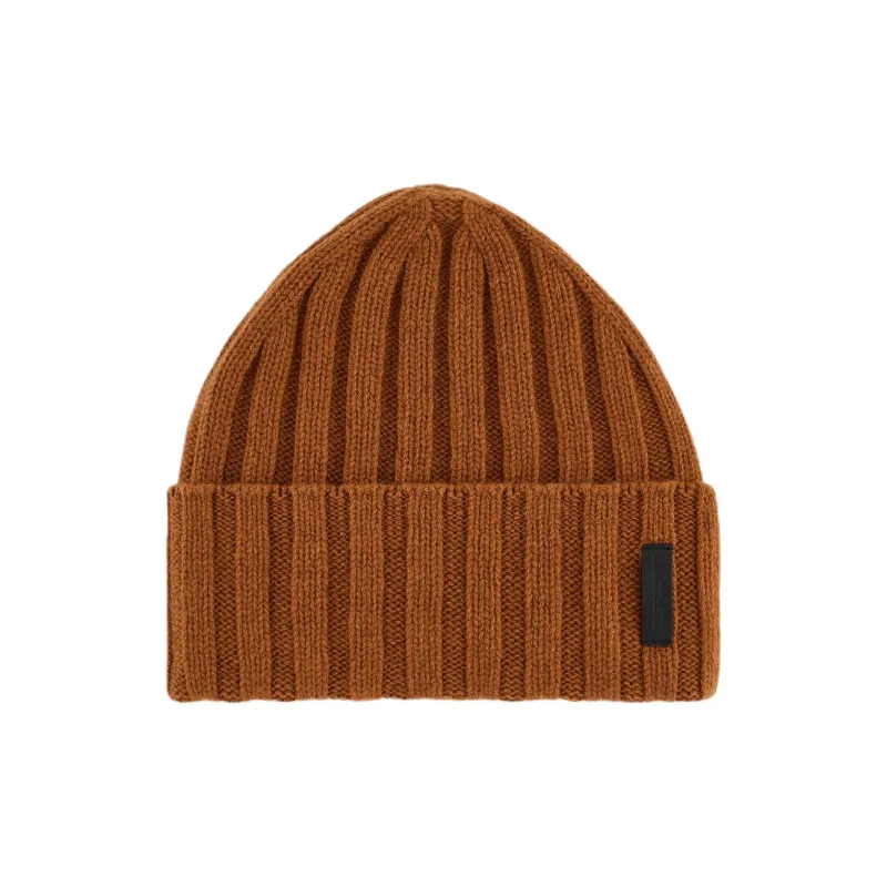 EMPORIO ARMANI Pure Cashmere Ribbed Beanie-0
