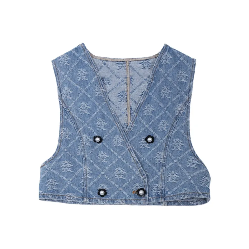 SETIROM Vests Women's Light Blue-0