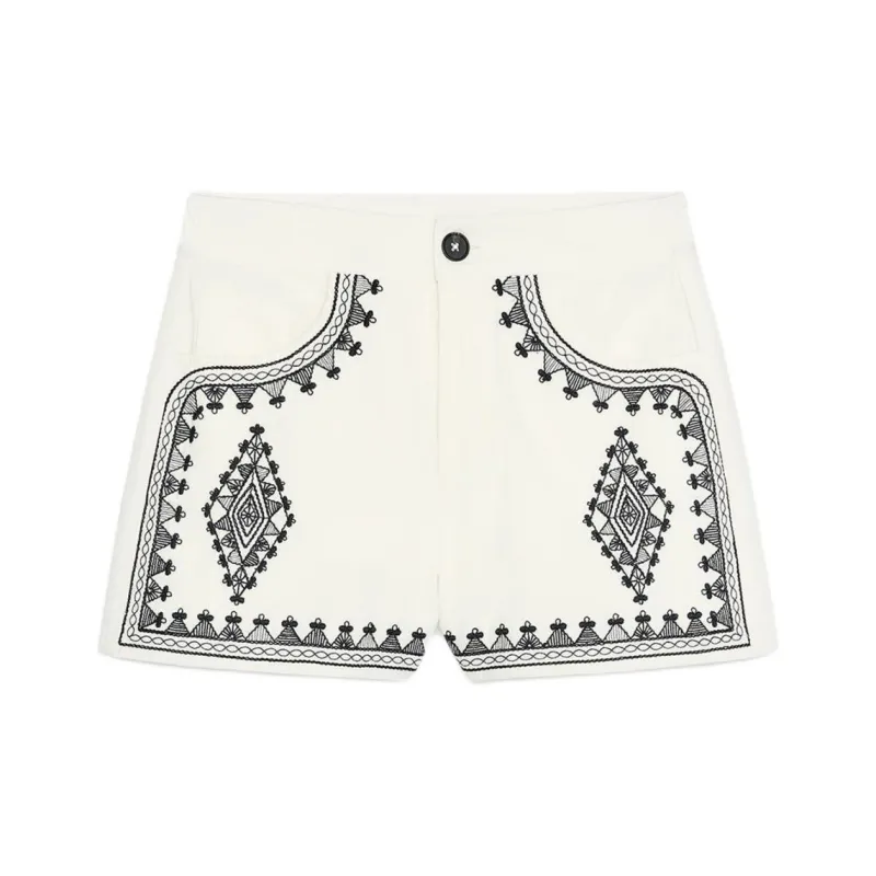 ZARA Casual Shorts Women's White-0