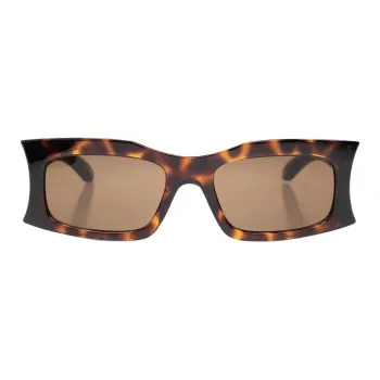 Balenciaga Pointed-Edge Rectangle Frame Sunglasses