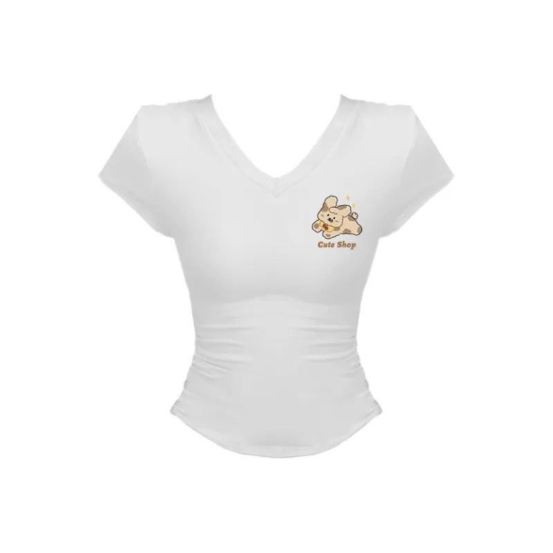 Puppytown Set in Sleeve T Shirt Women's-23