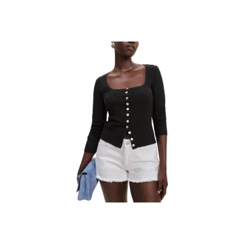 REFORMATION Celia Linen Cotton Cardigan Knitwear Women's