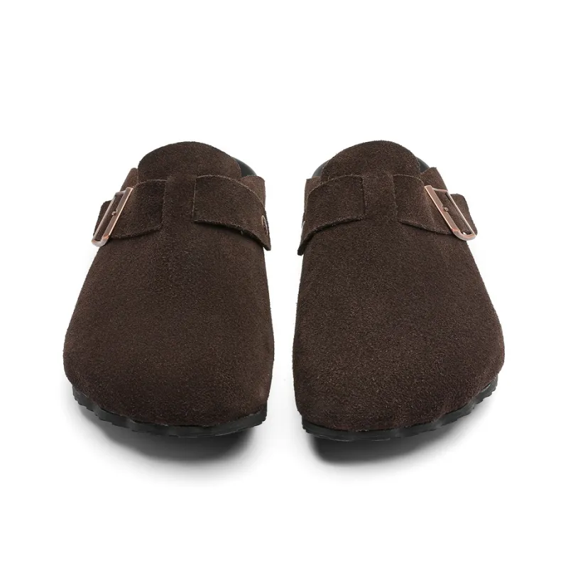 KUNGFUDEER Rubber Sole Abrasion Resistant Slip Resistant Closed Toe Slippers Men's-7