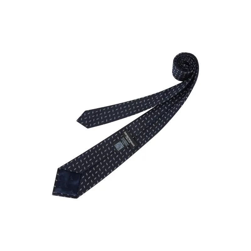 EMPORIO ARMANI Mulberry Silk Ties Men's Marine Blue-1