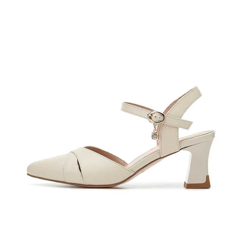 Rich birds High Heels Women's Beige-5